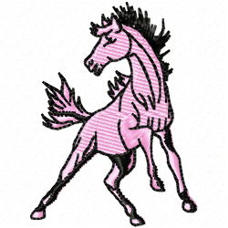 Horses Embroidery Design 9